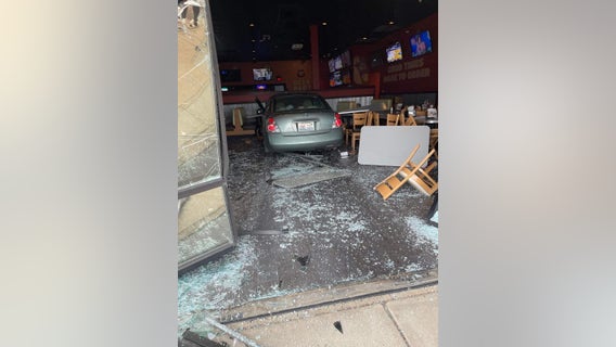 4 injured after vehicle crashes into Wings and Rings in Crystal Lake