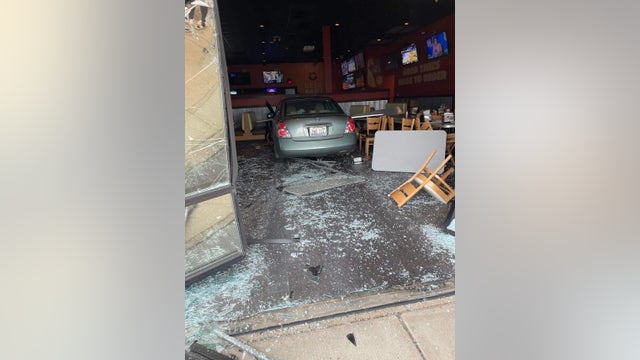 4 injured after vehicle crashes into Wings and Rings in Crystal Lake