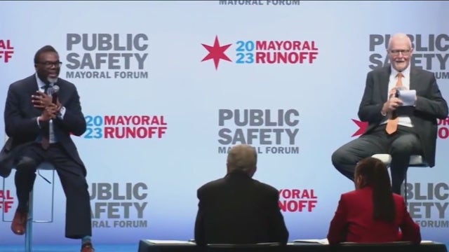 Chicago mayoral candidates Paul Vallas, Brandon Johnson discuss violence prevention, safety at latest forum