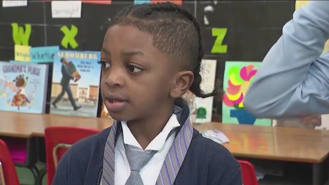 'We look fancy': Chicago teacher helps students dress for success with 'Tie Tuesday'