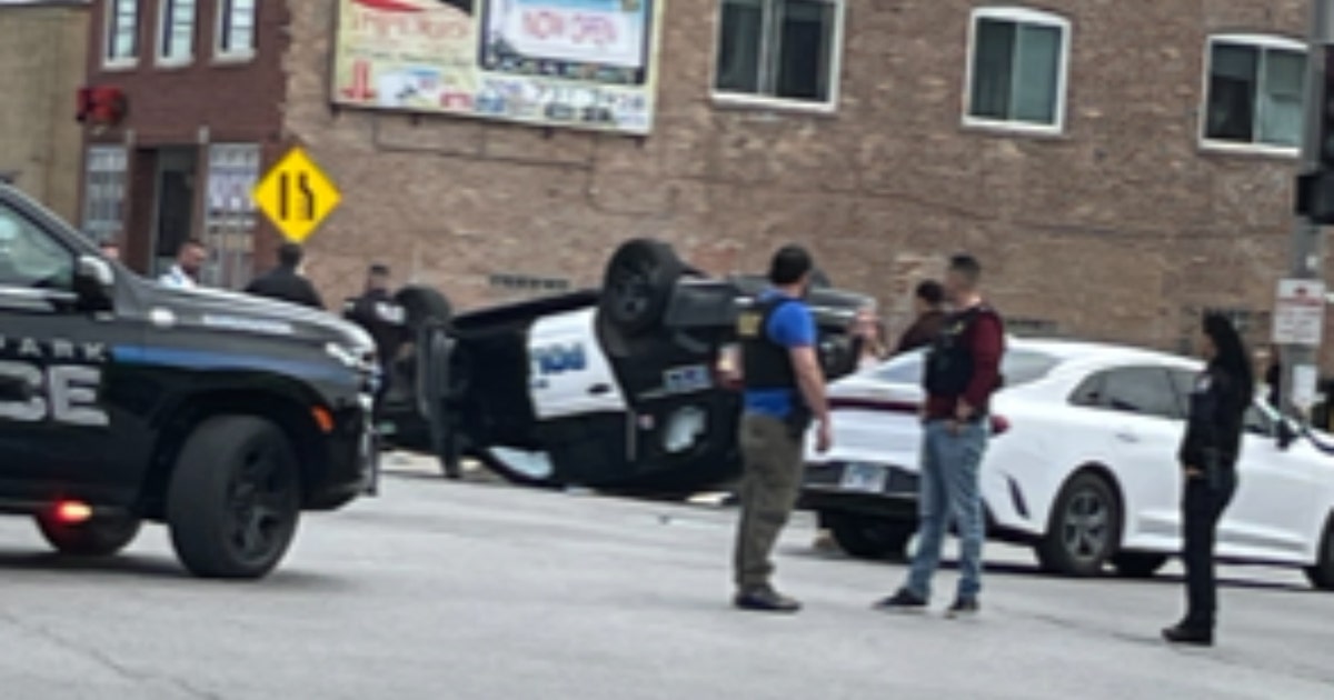 Police SUV involved in Melrose Park rollover accident | FOX 32 Chicago