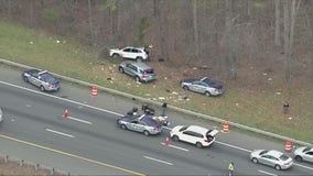 Woman dead after shootout between suspected abductor, police on I-95 in Virginia