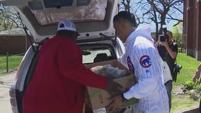 Cubs pitcher Adbert Alzolay, Trinity Hospital deliver food to patients with chronic conditions