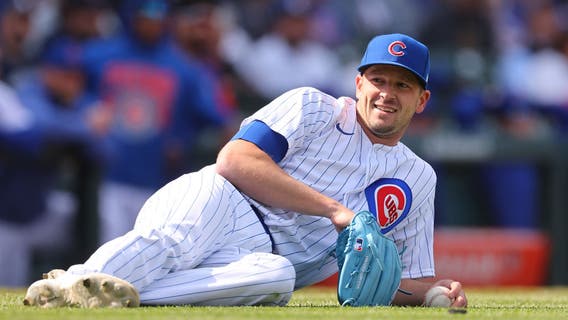 Collision ends Smyly perfect game bid, Cubs top Dodgers 13-0