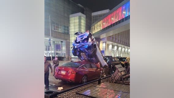 Driver hospitalized after hitting several parked cars in South Loop