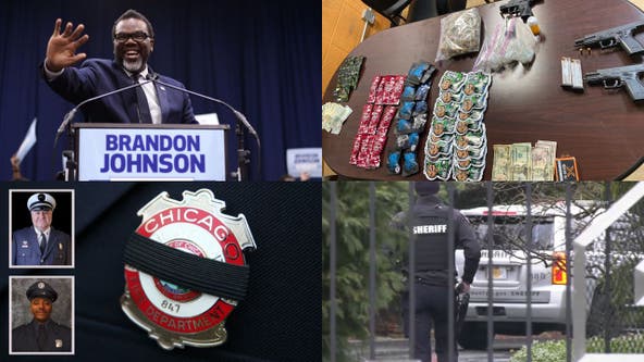 Brandon Johnson elected Chicago mayor • 16 arrested in suburban bust • 2 firefighters killed in line of duty