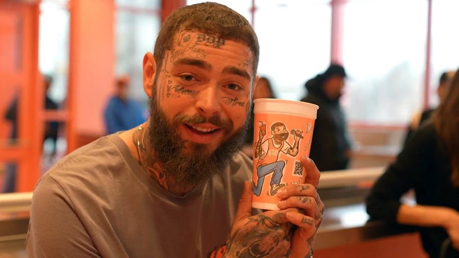 Raising Cane's Post Malone-themed cups go national - Axios Salt Lake City