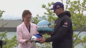 Chicago's summer of racing kicks off with NASCAR, SailGP helmet swap