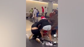 Viral video shows people fighting at O'Hare Airport, 2 charged