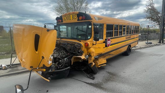 16 hurt after school bus crashes head-on into car in Little Village