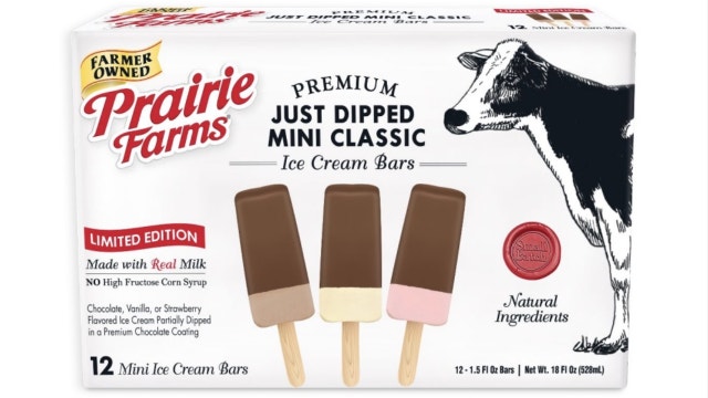 Prairie Farms launches new ice cream bars in America's top 3 flavors