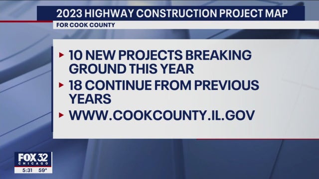 Cook County releases 2023 highway construction project map