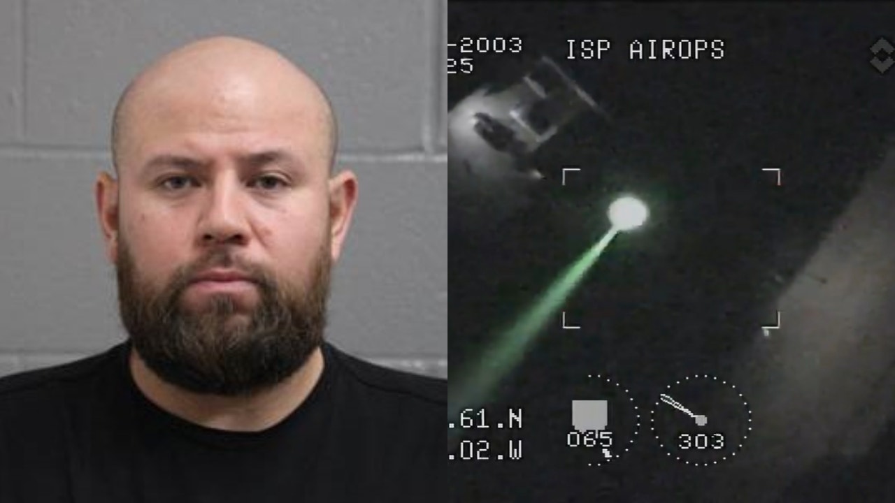 Cook County man charged after pointing laser at Illinois aircraft: police
