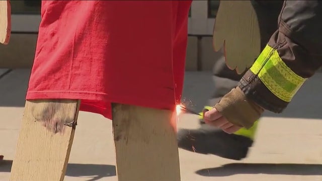 Chicago firefighters demonstrate fireworks safety ahead of July 4th