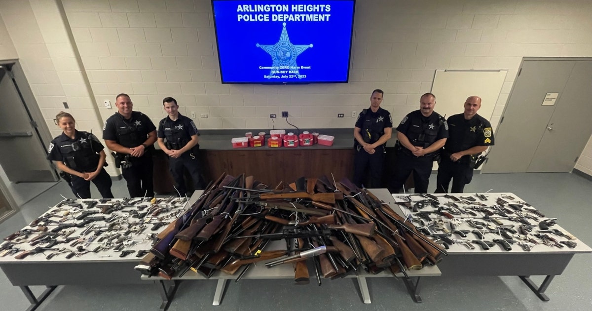 Arlington Heights police gun buyback takes in 236 firearms, 30lbs of ...