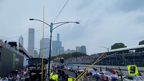 Man arrested after driving unauthorized car on to NASCAR Chicago track