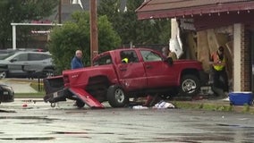 Two people killed when pickup crashes into store in Kenosha