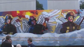 Mural honoring three Chicago firefighters killed in 1985 is rededicated