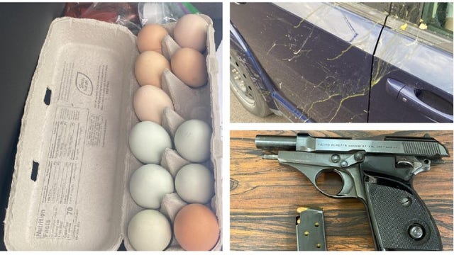 Man committed road rage attack with eggs and a gun, Indiana State Police say