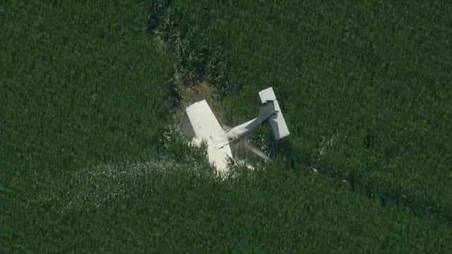 Small plane with 2 on board crashes near DeKalb Airport