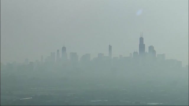 Canadian wildfires sending more smoke to Chicago this weekend