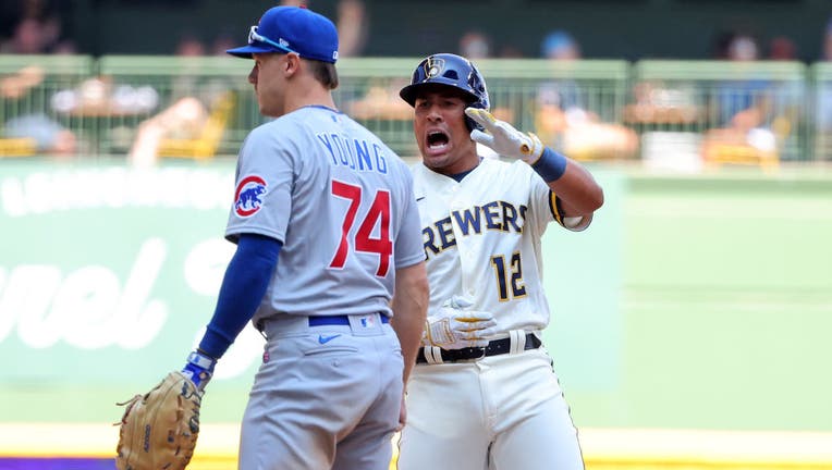 Jahmai Jones delivers 3-run double in 1st big league appearance since '21  in Brewers' win over Cubs