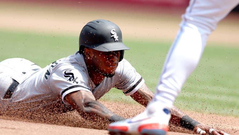 Yermin Mercedes of the Chicago White Sox runs the bases against the