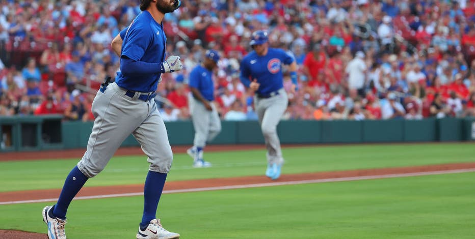 Cubs' Happ hits Cardinals catcher Contreras in head with follow-through,  then gets hit by pitch – KXAN Austin