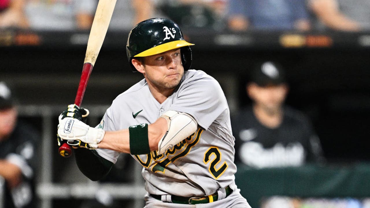 Allen homers, drives in career-high 5 as A's pound White Sox 12-4