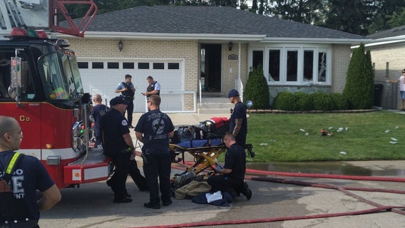 CFD gives update on firefighter seriously injured battling house fire near O'Hare Airport