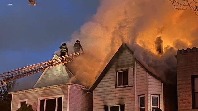Two-alarm fire breaks out at South Side home