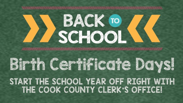 Cook County Clerk's Office extends hours for back-to-school birth certificates