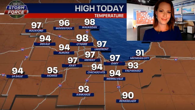 Chicago weather: Record-breaking heat Wednesday and one more day of triple-digit heat index values