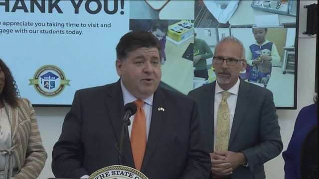 Pritzker welcomes Matteson students back-to-school