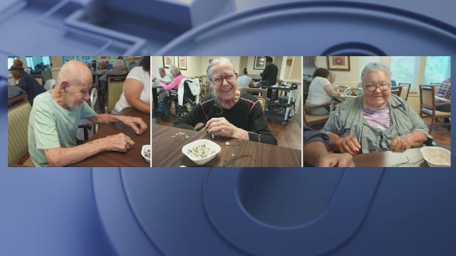 Tinley Park memory care residents craft bracelets to support Maui wildfire recovery