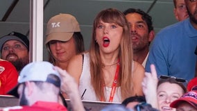 Taylor Swift irate as Travis Kelce falls during play vs Patriots; internet debates whether she dropped F-bomb