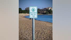 Someone installed a 'nude beach' sign at Chicago beach, alderwoman says