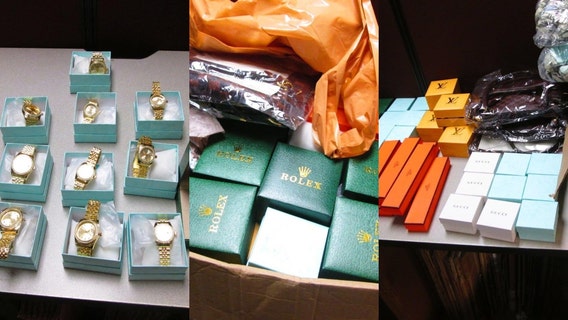 67 counterfeit designer items seized at O'Hare's International Mail Branch