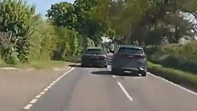 Watch: Dashcam footage reveals 'road rage' clash between UK drivers