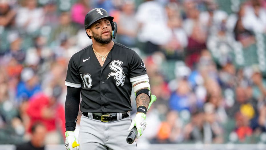 Yoan Moncada of the Chicago White Sox walks during a game against