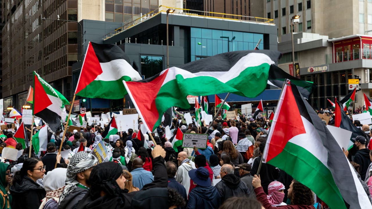 芝加哥巴勒斯坦支持者预计周六在市中心的抗议活动将创下纪录的人数