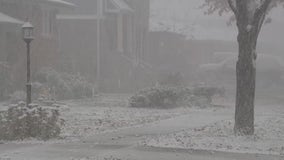 Chicago gets its first snowfall of the season on Halloween