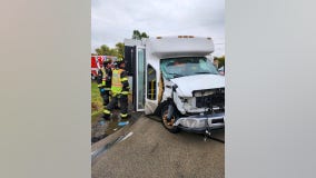 Will County crash: 10 injured when special needs bus collides with FedEx van