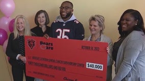 Bears' Khari Blasingame gives back to cancer survivors in Park Ridge