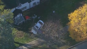 Cook County crash: Woman killed when vehicle slams into home