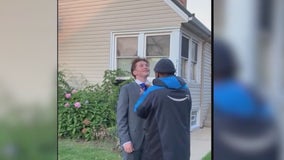 Amazon delivery driver saves the day for Marist High School student headed to homecoming