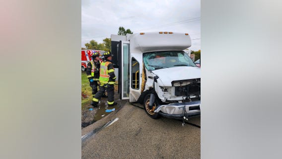 Will County crash: 10 injured when special needs bus collides with FedEx van