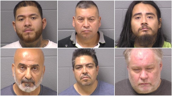 6 men arrested in Will County human trafficking sting