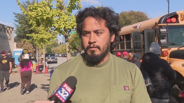 Migrants speak out as they eagerly await shelter placement in Chicago