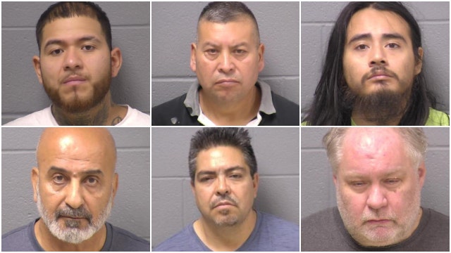 6 men arrested in Will County human trafficking sting